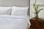 Luxury White Bedding Sets;  white organic cotton bed sets
