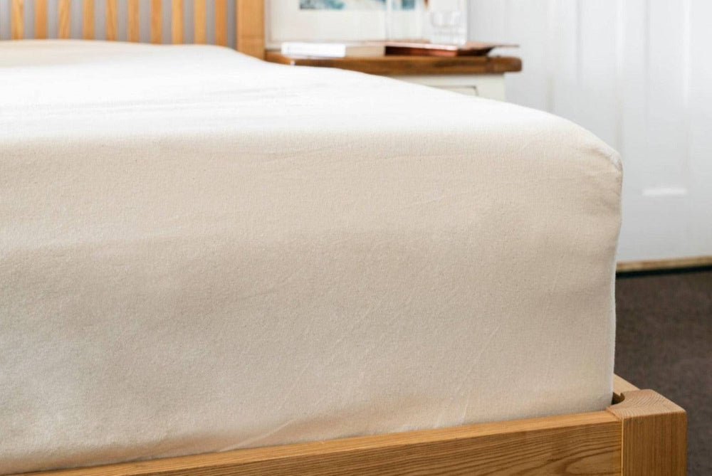 Mattress protector - organic brushed cotton