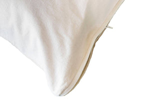 Pillow protector, organic cotton with zip closure