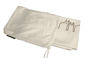 Cat embroidered organic cotton bedding set