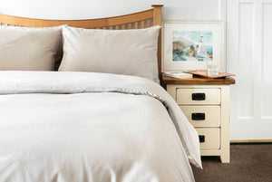 Pastel Grey Duvet Set, organic cotton