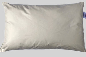 Organic cot bed pillow; luxury child pillow