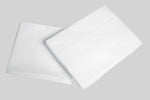 Flat cot bed sheets in white organic cotton