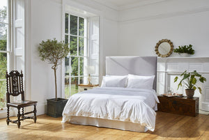 Classic White Organic Bed Set, organic white duvet cover