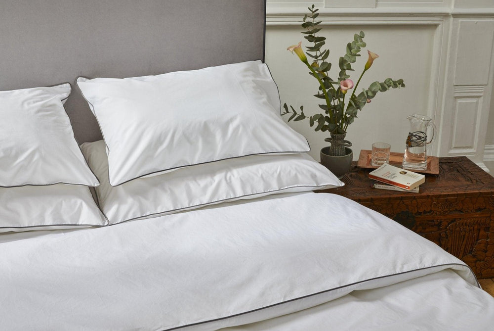 Piped Edge Organic Duvet Cover