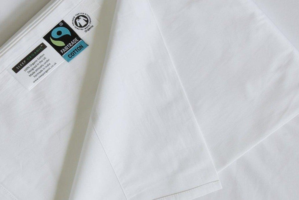 Organic Cotton Flat Sheets, all sizes, white hemmed flat sheet