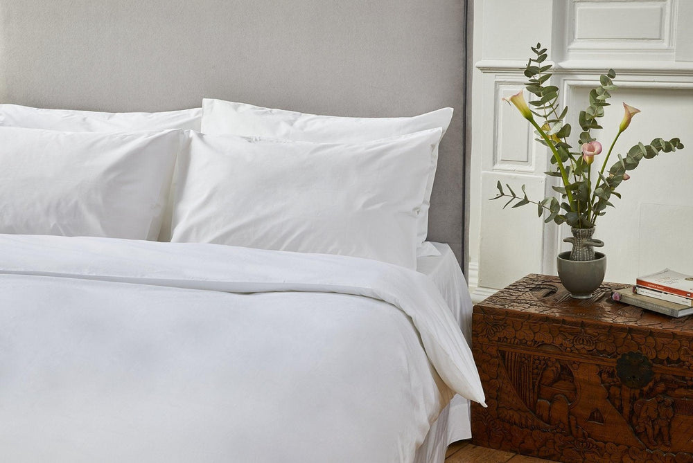 Luxury White Bedding Sets;  white organic cotton bed sets